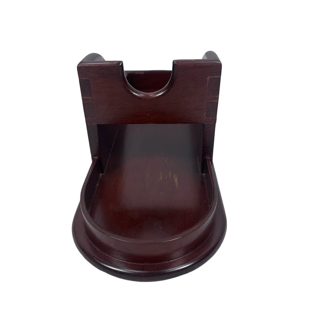 Vintage Williamsburg Restoration C4W Wine Bottle Server Brown Mahogany Wood‎